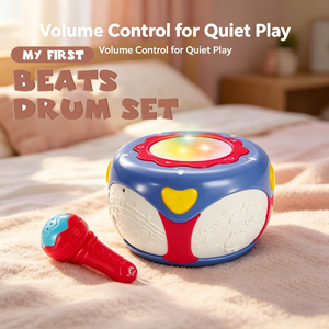LK Toys - Juguete de Batería <span class=keywords><strong>Musical</strong></span> Eléctrica de Dibujos Animados, <span class=keywords><strong>Instrumento</strong></span> Electrónico que Funciona con Pilas con Características Educativas, Hecho de Plástico - Product Image 2