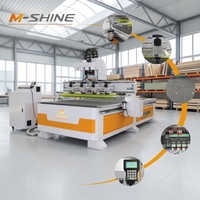 Oferta Especial 2026: Router CNC para Madera M-shine 1330-4, Máquina de Grabado CNC de Múltiples Cabezales para Madera, Tallado de Relieve en Lotes de Alta Velocidad