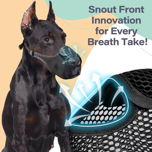 Fournitures d'entraînement pour animaux de compagnie : Muselière pour chien anti-morsure, anti-aboiement et anti-mastication, en maille respirante et douce, cache-bec. - Product Image 6