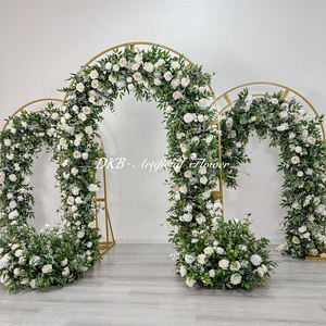 Arche de fleurs en soie en forme de U pour mariage, arche de mariage en soie, vente en gros d'usine DKB - Product Image 3