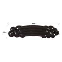 Tapis de souris de jeu en silicone gel noir personnalisé, transparent, antidérapant, avec repose-poignet, pour le bureau et la maison, en stock