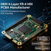 Fabricante OEM de PCBA HDI FR-4 de 4 Capas, Placa de Desarrollo ESP32S3, Fábrica de Ensamblaje de PCB, Ensamblaje de Placa de Circuito con Recubrimiento de Oro por Inmersión