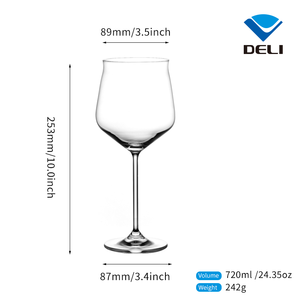 Lime — verre à vin en cristal isolé, 720ml 24.35oz, grande contenance, luxe, créatif, Vintage, nouveauté - Product Image 6