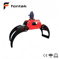 Équipement forestier : grappin rotatif hydraulique pour mini-pelle de 1 à 3 tonnes