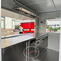 Vendeurs d'aliments de rue de haute qualité au détail Chariots de restauration rapide mobiles de qualité commerciale pour hot-dogs et collations