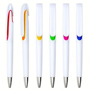 Stylos à bille promotionnels en plastique personnalisés avec logo, vente chaude, pour cadeaux promotionnels - Product Image 5