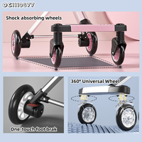 Nouveau modèle de chaise poussoir de haute qualité pliable double poussette de voyage pour bébé vente en gros de Chine pour les bébés et les tout-petits