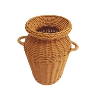 Vases en rotin naturel de haute qualité pour la décoration de la maison, fleurs de mariage, personnalisation de design moderne, fabrication artisanale en gros