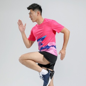 เสื้อคอกลมผู้ชายทรงสปอร์ตสำหรับฤดูร้อน ระบายเหงื่อได้ดี แห้งเร็ว ระบายอากาศได้ดี ป้องกันรังสียูวี น้ำหนักเบาพิเศษ เหมาะสำหรับการออกกำลังกาย - Product Image 5