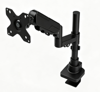 Support de bureau pour écran d'ordinateur à fixation par pince, entièrement articulé, robuste, grande capacité de charge, compatible VESA