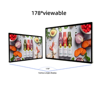 Écran d'affichage numérique LCD mural de 55 pouces avec contrôle CMS Cloud WiFi, résolution 4K, écran tactile pour la publicité commerciale