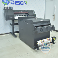 Impresora Digital DTF de 24 Pulgadas A1 60cm, Impresora DTF con Doble Cabezal de Impresión XP600, Máquina de Impresión de Camisetas con Agitador de Polvo
