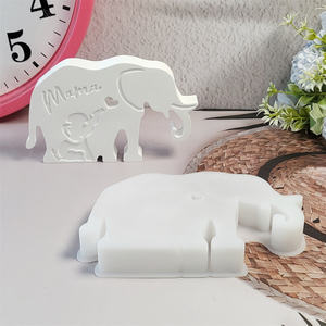 แม่พิมพ์หล่อเรซินแฮนด์เมดสำหรับเครื่องประดับตกแต่งแบบทำมือแม่พิมพ์รูปช้างทำจากซิลิโคนสำหรับ X0563 - Product Image 3