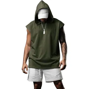 Survêtement d'été 100% coton polyester sport pour hommes survêtement à capuche pour hommes jogging survêtement pour hommes