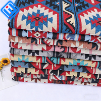 Textile Sadu Géométrique Tribal : Mélange de Polyester Chenille pour Articles Uniques Maison et Mode