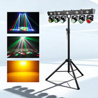 XUNDE Professionelles RGBW LED Mini Moving Head Licht DMX512 Tonaktivierte Nachtclub KTV Bühnen-Hochzeits-Atmosphärenbeleuchtung 1 Jahr Garantie