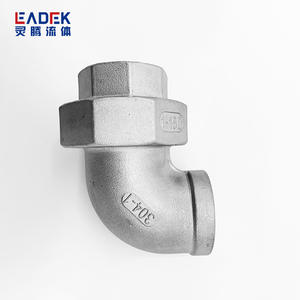 Raccords de tuyauterie en acier inoxydable 304316 Source Factory, connecteurs à filetage interne et externe, coude à union, connecteurs plats pour l'eau - Product Image 3