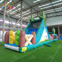 Château gonflable commercial Winsun pour enfants, parcours d'obstacles, ignifuge et imperméable en PVC, installation facile
