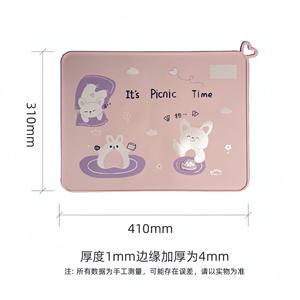 Nuevo tipo de mantel individual de silicona, cuadrado grande, grueso, aislante del calor, antiescaldaduras, impermeable, a prueba de aceite, para mesa de comedor infantil - Product Image 2
