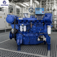 Moteur diesel 368 kW 500 CV, prix compétitif, norme Euro 2, démarrage électrique, refroidissement par eau, 4 temps, 6 cylindres, pour bateau