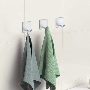 No Drilling Adhesive Towel <strong>Hook</strong> Bath Robe <strong>Hook</strong> Hanging <strong>Hooks</strong> For Bathroom