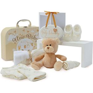 Panier-cadeau de haute qualité pour la fête de naissance, prix bas, boîte de bienvenue personnalisée pour bébés garçons et filles, cadeaux de naissance en gros - Product Image 1