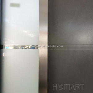 Grande porte d'entrée moderne en aluminium et verre personnalisé antivol pour villa, salle de bain, application - Product Image 3