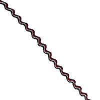 Ruban Ric Rac Coloré, Ruban en Dentelle Zig Zag, Garniture Ric Rac avec Bandes de Couleurs, Ruban Zig Zag pour Robe, Sac