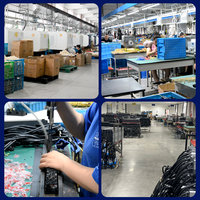 Boîtier de distribution d'alimentation multiprise 8 voies AC avec prises françaises, 16A, protection contre les surcharges et la foudre, interrupteur, prise EU, cordon de 2m