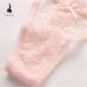 Tangas YZ 2026 para Mujer, de Cintura <span class=keywords><strong>Baja</strong></span>, con Encaje Floral, Transparentes, con Espalda en T, G-String - Product Image 5