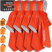 Poncho thermique imperméable personnalisable en Mylar - Réfléchissant et coupe-vent, équipement de survie d'urgence pour l'escalade et les excursions