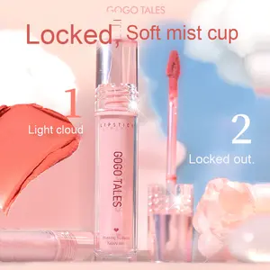 <span class=keywords><strong>Gogo</strong></span> <span class=keywords><strong>Tales</strong></span> ลิป GT695เนื้อโคลนนุ่มแบบไม่เปื้อนลิปสติกครีมนู้ดลิปกลอสสีน้ำตาลสำหรับผู้หญิงที่มีฟังก์ชั่นแต้มสี - Product Image 2