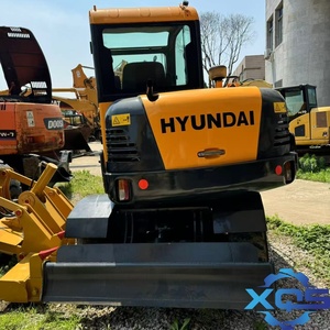 Excavatrice sur pneus Hyundai 60w-7 HW60ECO d'occasion, 6 tonnes, modèle 2020, bon état, moteur automatique, engrenages, matériel de construction - Product Image 2