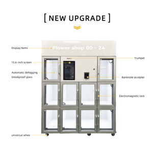 ตู้จำหน่ายดอกไม้บริการตนเอง 24 ชั่วโมง <span class=keywords><strong>JSK</strong></span> พร้อมระบบทำความเย็น 10 ช่อง สำหรับจัดดอกไม้สด - Product Image 2