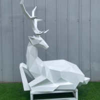 Sculpture de léopard moderne en acier inoxydable 304 poli miroir, taille réelle, anti-rouille, résistante aux intempéries, objet de collection artistique