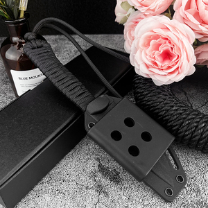 Cuchillo recto EDC de alta dureza para campo, con mango completo, herramienta multiusos para camping, supervivencia y rescate, con funda para colgar en la cintura. - Product Image 5