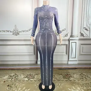 NOVANCE Y2608 Trend kleider 2022 Neuankömmlinge lila anmutig glänzende Diamanten Kleid für Debüt große Abendkleider für Teil