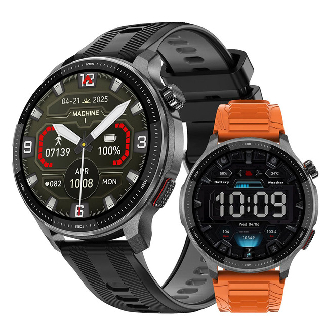 Premium Quality Outdoor Rugged Men Smartwatch Built in GPS Call Multiple Sports Modes Waterproof Smart Watch