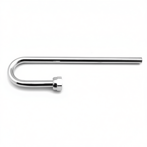 Poignée de parapluie en métal, modèle tube, design incurvé, pour usage promotionnel - Product Image 3