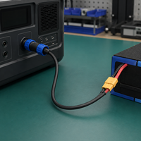 Câble adaptateur d'alimentation CC étanche personnalisé 16AWG SP21 à 2 broches mâle aviation vers XT60 femelle pour station d'alimentation portable