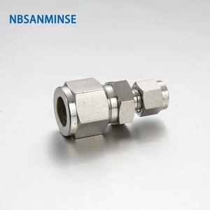 ข้อต่อสแตนเลส NBSANMINSE 316L แบบอัดแรงดันสูง 3000PSI ข้อต่อตรงลดขนาดสำหรับท่อลม - Product Image 1