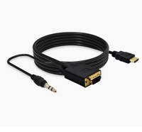 Câble HDMI vers VGA avec audio, très vendu, 1080P 60HZ, entrée VGA vers sortie HDMI