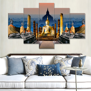 Chất Lượng Cao Giá Bán Buôn Ấn Độ Phật Tượng In <span class=keywords><strong>Canvas</strong></span> Tranh Tùy Chỉnh Kích Thước Thích Hợp Cho Bán Hàng Trực Tuyến - Product Image 3