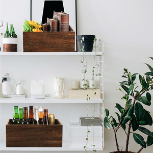 ชุดกล่องเก็บของไม้สไตล์ชนบท 3 ใบ พร้อมหูหิ้ว สำหรับจัดระเบียบบ้าน - Product Image 4