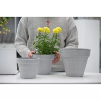 Pot de fleurs grand format Greenship résistant aux UV et recyclable, pots et jardinières d'intérieur