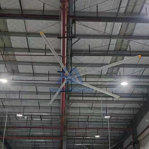 Ventilateur de plafond HVLS OEM à prix d'usine avec pales en aluminium-magnésium, haute efficacité, garantie 2 ans, grand ventilateur de plafond H - Product Image 4