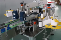 Machine d'étiquetage automatique double face 80 pièces/min haute vitesse pour bouteilles plates, carrées et rondes, applicateur d'autocollants 2500W