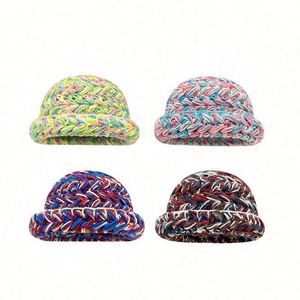 Gorros de Punto Cálidos de Invierno con Diseño Floral, Gorros Tejidos a Mano para Unisex, para Esquí, Pesca, Ciclismo, Viajes Diarios - Product Image 2