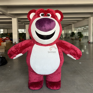 Divertido inflable Losto Strawberry Bear Cartoon Mascot Costume Toy Story para adultos - Product Image 1
