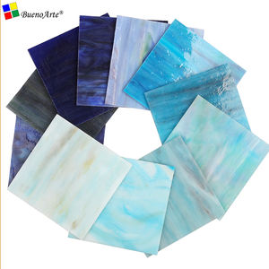 Buenoarte 15x20cm 3mm 厚方形蛋白石彩色玻璃板 - 多种颜色蒂芙尼玻璃马赛克 1 年保修，适合 DIY 艺术作品 - Product Image 4